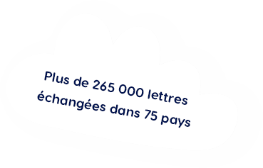 265 000 lettres échangées dans 75 pays