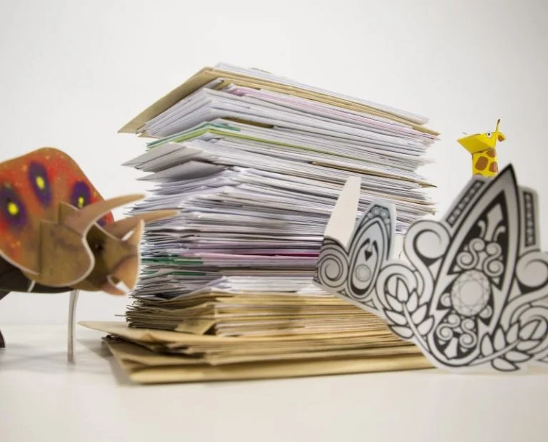 Pile de lettres d'Epopia
