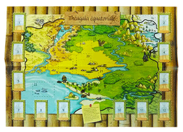 La carte de la réserve naturelle