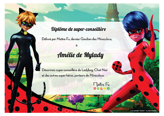 Diplôme de super-conseiller de Ladybug
