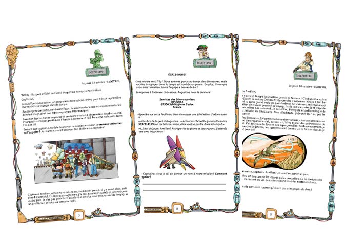 Lettres ma mission dinosaures