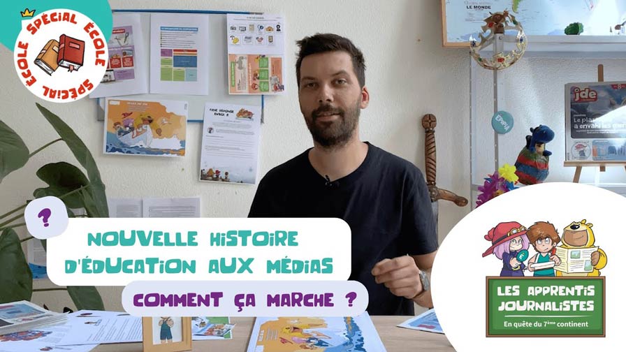 Vidéo Youtube d'Epopia présentant l'histoire Les apprentis journalistes