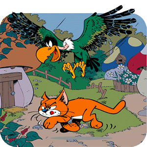 Personnages Azraël et le Cracoucass Schtroumpfs