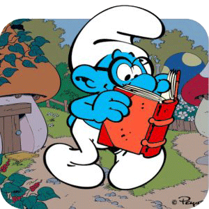 Personnage Schtroumpf à lunettes